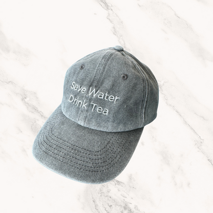 Save Water Drink Tea Vintage Cap